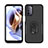 Custodia Silicone e Plastica Opaca Cover con Magnetico Anello Supporto MQ1 per Motorola Moto G41