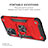 Custodia Silicone e Plastica Opaca Cover con Magnetico Anello Supporto MQ1 per Oppo A76
