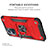 Custodia Silicone e Plastica Opaca Cover con Magnetico Anello Supporto MQ1 per Oppo A96 4G
