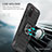 Custodia Silicone e Plastica Opaca Cover con Magnetico Anello Supporto MQ1 per Samsung Galaxy A03s