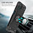 Custodia Silicone e Plastica Opaca Cover con Magnetico Anello Supporto MQ1 per Samsung Galaxy A12
