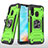 Custodia Silicone e Plastica Opaca Cover con Magnetico Anello Supporto MQ1 per Samsung Galaxy A20e
