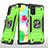 Custodia Silicone e Plastica Opaca Cover con Magnetico Anello Supporto MQ1 per Samsung Galaxy A41 Verde