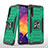 Custodia Silicone e Plastica Opaca Cover con Magnetico Anello Supporto MQ1 per Samsung Galaxy A50S