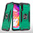 Custodia Silicone e Plastica Opaca Cover con Magnetico Anello Supporto MQ1 per Samsung Galaxy A70