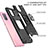 Custodia Silicone e Plastica Opaca Cover con Magnetico Anello Supporto MQ1 per Samsung Galaxy A71 5G