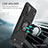 Custodia Silicone e Plastica Opaca Cover con Magnetico Anello Supporto MQ1 per Samsung Galaxy A72 5G
