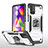 Custodia Silicone e Plastica Opaca Cover con Magnetico Anello Supporto MQ1 per Samsung Galaxy M31s