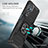 Custodia Silicone e Plastica Opaca Cover con Magnetico Anello Supporto MQ1 per Samsung Galaxy M52 5G