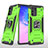 Custodia Silicone e Plastica Opaca Cover con Magnetico Anello Supporto MQ1 per Samsung Galaxy M80S