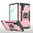 Custodia Silicone e Plastica Opaca Cover con Magnetico Anello Supporto MQ1 per Samsung Galaxy Note 10 5G