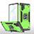Custodia Silicone e Plastica Opaca Cover con Magnetico Anello Supporto MQ1 per Samsung Galaxy Note 10 Plus 5G Verde