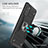 Custodia Silicone e Plastica Opaca Cover con Magnetico Anello Supporto MQ1 per Samsung Galaxy Note 20 5G