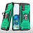 Custodia Silicone e Plastica Opaca Cover con Magnetico Anello Supporto MQ1 per Samsung Galaxy S20 5G Verde Notte