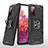 Custodia Silicone e Plastica Opaca Cover con Magnetico Anello Supporto MQ1 per Samsung Galaxy S20 FE (2022) 5G