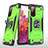 Custodia Silicone e Plastica Opaca Cover con Magnetico Anello Supporto MQ1 per Samsung Galaxy S20 FE (2022) 5G Verde