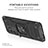 Custodia Silicone e Plastica Opaca Cover con Magnetico Anello Supporto MQ1 per Samsung Galaxy S20 Ultra
