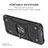Custodia Silicone e Plastica Opaca Cover con Magnetico Anello Supporto MQ1 per Xiaomi Redmi 9A