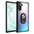 Custodia Silicone e Plastica Opaca Cover con Magnetico Anello Supporto MQ2 per Samsung Galaxy Note 10 5G