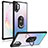 Custodia Silicone e Plastica Opaca Cover con Magnetico Anello Supporto MQ2 per Samsung Galaxy Note 10 Plus 5G