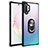 Custodia Silicone e Plastica Opaca Cover con Magnetico Anello Supporto MQ2 per Samsung Galaxy Note 10 Plus 5G Argento e Nero