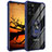 Custodia Silicone e Plastica Opaca Cover con Magnetico Anello Supporto MQ2 per Samsung Galaxy Note 20 5G