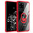 Custodia Silicone e Plastica Opaca Cover con Magnetico Anello Supporto MQ2 per Samsung Galaxy S20 Ultra 5G Rosso