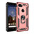 Custodia Silicone e Plastica Opaca Cover con Magnetico Anello Supporto MQ3 per Google Pixel 3a XL Oro Rosa