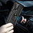 Custodia Silicone e Plastica Opaca Cover con Magnetico Anello Supporto MQ3 per Samsung Galaxy A52 5G