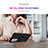 Custodia Silicone e Plastica Opaca Cover con Magnetico Anello Supporto MQ3 per Samsung Galaxy A53 5G