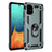 Custodia Silicone e Plastica Opaca Cover con Magnetico Anello Supporto MQ3 per Samsung Galaxy A71 5G