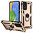 Custodia Silicone e Plastica Opaca Cover con Magnetico Anello Supporto MQ3 per Samsung Galaxy A73 5G