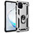 Custodia Silicone e Plastica Opaca Cover con Magnetico Anello Supporto MQ3 per Samsung Galaxy A81