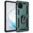 Custodia Silicone e Plastica Opaca Cover con Magnetico Anello Supporto MQ3 per Samsung Galaxy A81 Verde