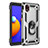 Custodia Silicone e Plastica Opaca Cover con Magnetico Anello Supporto MQ3 per Samsung Galaxy M01 Core