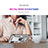 Custodia Silicone e Plastica Opaca Cover con Magnetico Anello Supporto MQ3 per Samsung Galaxy M10