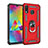 Custodia Silicone e Plastica Opaca Cover con Magnetico Anello Supporto MQ3 per Samsung Galaxy M20