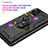 Custodia Silicone e Plastica Opaca Cover con Magnetico Anello Supporto MQ3 per Samsung Galaxy M51