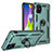 Custodia Silicone e Plastica Opaca Cover con Magnetico Anello Supporto MQ3 per Samsung Galaxy M51
