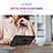 Custodia Silicone e Plastica Opaca Cover con Magnetico Anello Supporto MQ3 per Samsung Galaxy M52 5G