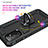 Custodia Silicone e Plastica Opaca Cover con Magnetico Anello Supporto MQ3 per Samsung Galaxy Quantum2 5G