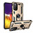 Custodia Silicone e Plastica Opaca Cover con Magnetico Anello Supporto MQ3 per Samsung Galaxy Quantum2 5G