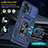 Custodia Silicone e Plastica Opaca Cover con Magnetico Anello Supporto MQ4 per Samsung Galaxy A32 5G
