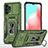 Custodia Silicone e Plastica Opaca Cover con Magnetico Anello Supporto MQ4 per Samsung Galaxy M32 5G