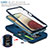 Custodia Silicone e Plastica Opaca Cover con Magnetico Anello Supporto MQ5 per Samsung Galaxy A12