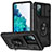Custodia Silicone e Plastica Opaca Cover con Magnetico Anello Supporto MQ5 per Samsung Galaxy S20 FE 5G