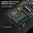 Custodia Silicone e Plastica Opaca Cover con Magnetico Anello Supporto MQ6 per Motorola Moto G42