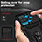 Custodia Silicone e Plastica Opaca Cover con Magnetico Anello Supporto MQ6 per Samsung Galaxy A12