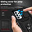 Custodia Silicone e Plastica Opaca Cover con Magnetico Anello Supporto MQ6 per Samsung Galaxy A23 5G