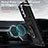 Custodia Silicone e Plastica Opaca Cover con Magnetico Anello Supporto MQ6 per Samsung Galaxy A53 5G